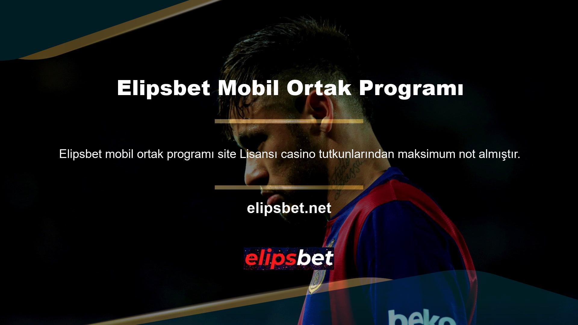 Elipsbet mobil ortaklık programı, bir casino web sitesi için güvenin en önemli konu olduğu felsefesiyle kullanıcılarına her zaman bu güveni sağlamıştır